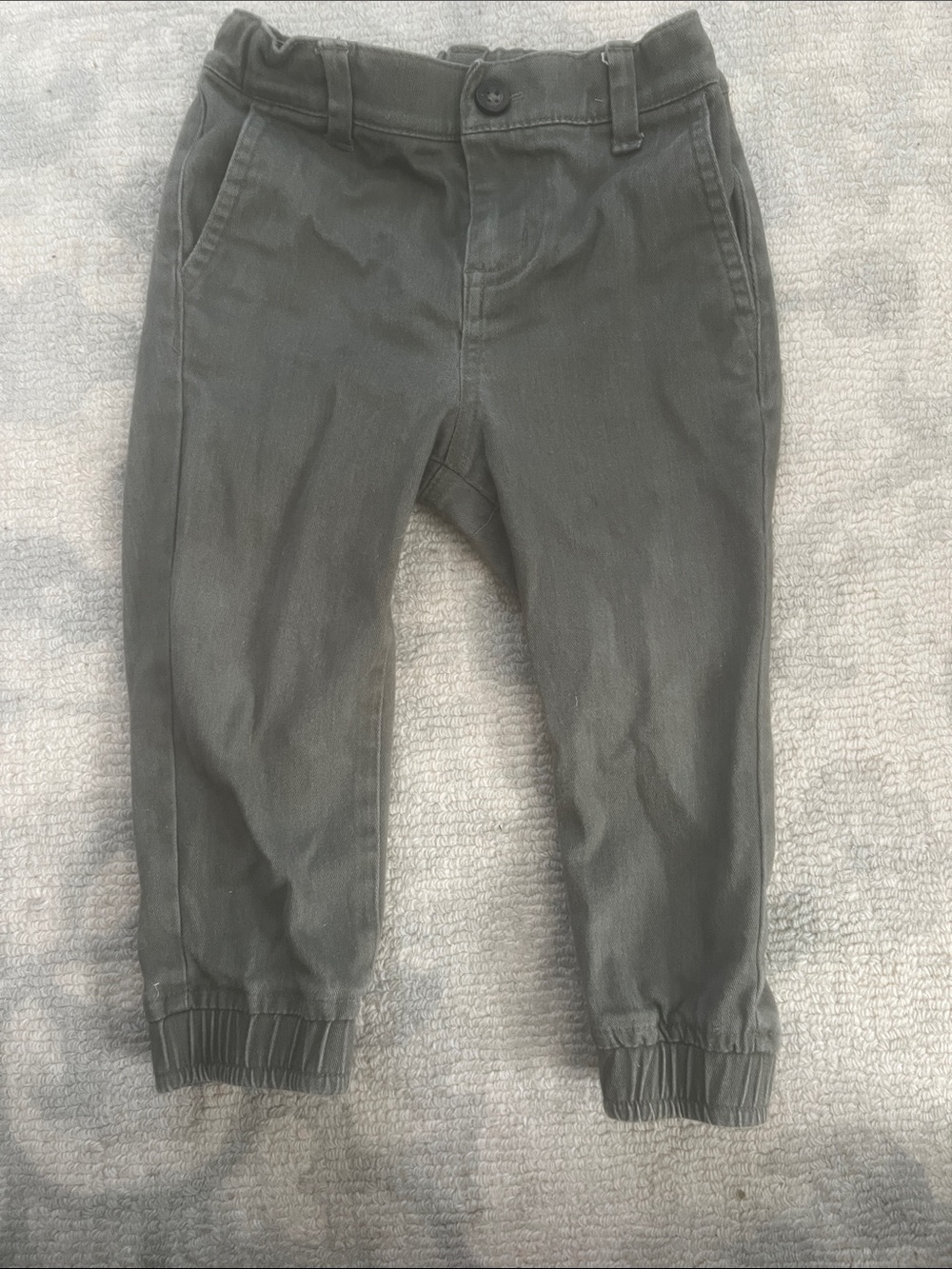 Janie and Jack Charcoal Gray Jogger Pants